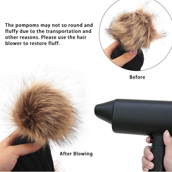 Pompom Knit Hat 💙💙 - Picture 5 of 6